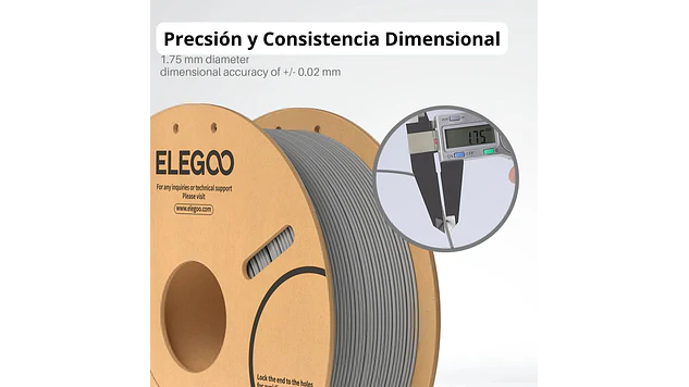 Filamento PLA RFID  Beige Piel Clara Elegoo | Filamentos 7