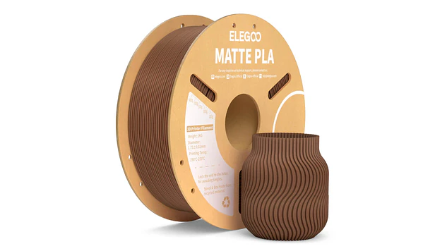 Filamento PLA MATE  Café Tierra Elegoo | Filementos 1