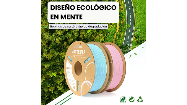 Filamento PLA MATE  Naranjo Elegoo | Filementos 4