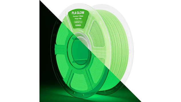 Filamento PLA Brilla en la Oscuridad Verde Elegoo | Filamentos 1