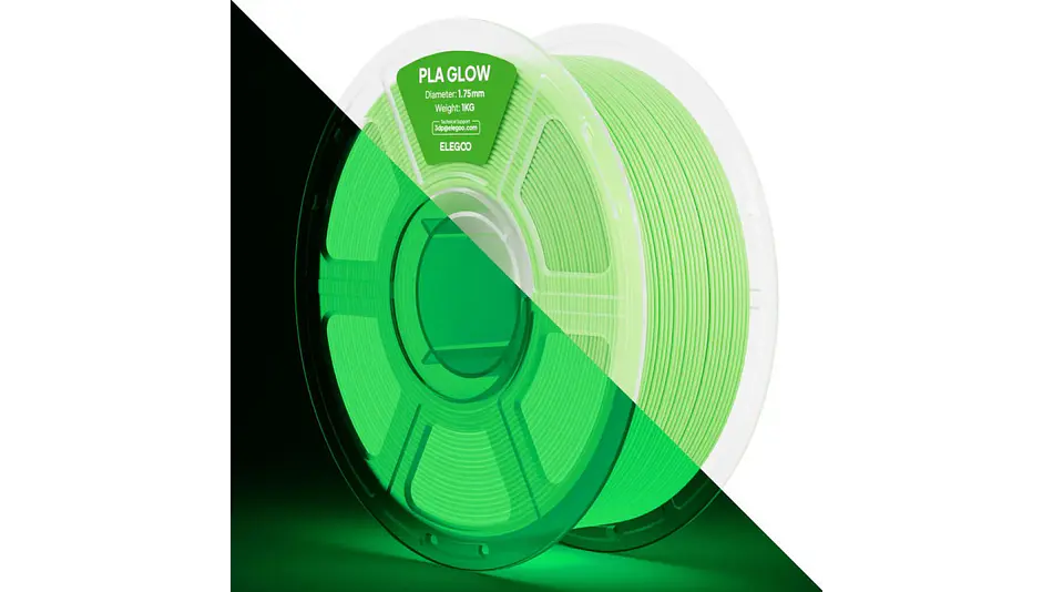 Filamento PLA Brilla en la Oscuridad Verde Elegoo | Filamentos 1