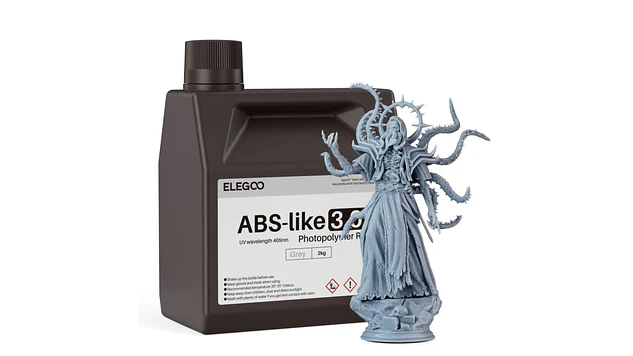 Resina Tipo ABS 3.0+ 2.0 Gris 2 Litros Elegoo | Resina 1