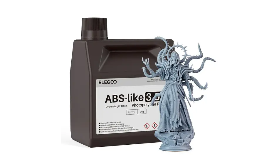 Resina Tipo ABS 3.0+ 2.0 Gris 2 Litros Elegoo | Resina 1