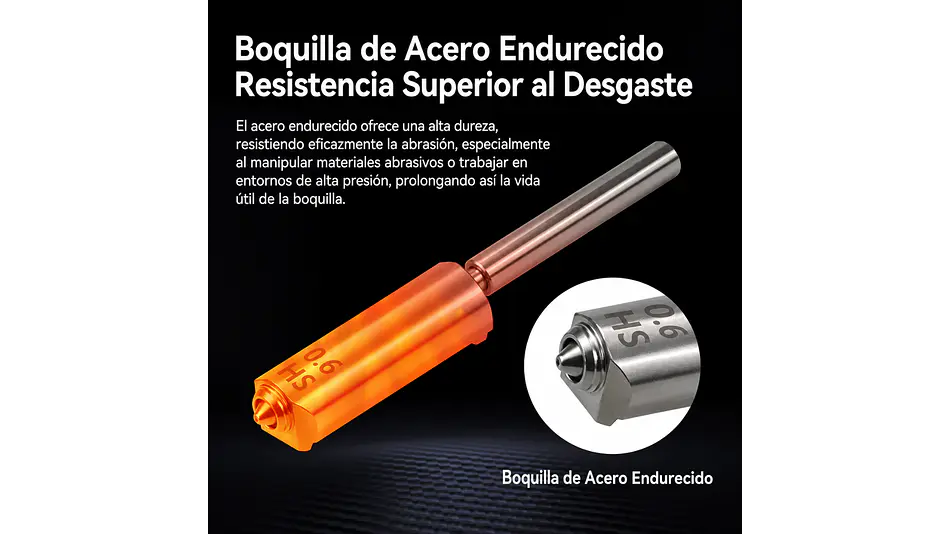 Kobra S1 Max Series Boquilla Acero Endurecido 0,6mm Anycubic | Repuestos 3D 5