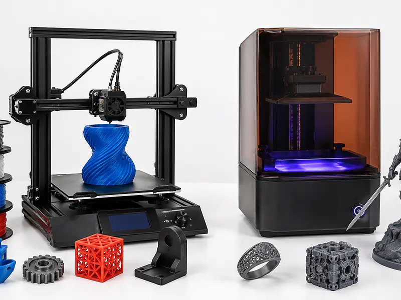 ¿Qué diferencia hay entre una impresora 3D de filamento y una de resina?