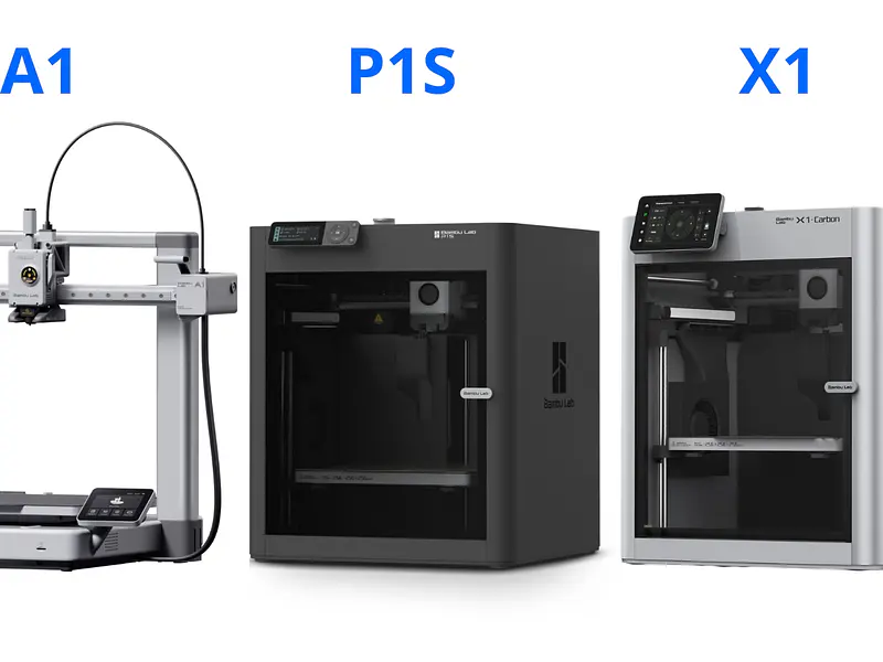 ¿Cuál es la diferencia entre Bambu Lab A1, P1 y X1?