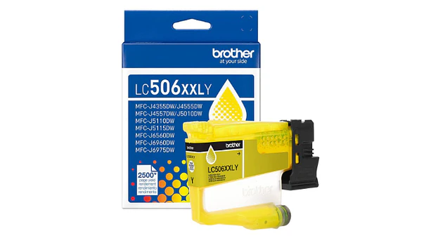 Brother LC506 XXL Amarillo | Alto Rendimiento | Tinta Original 1