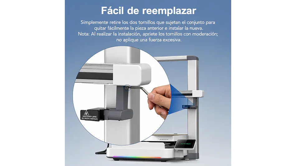 Sparkx I7 Kit de Expulsión de Material Residual Creality | Repuesto 3D 3