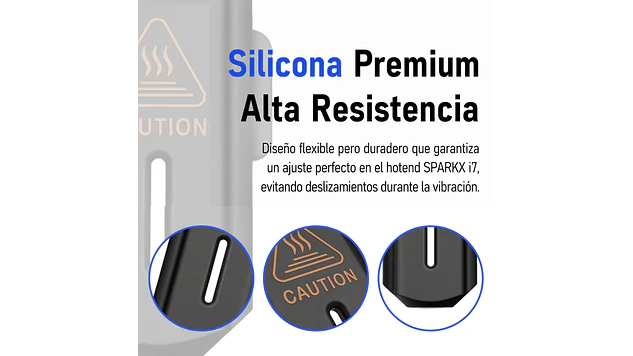 Sparkx I7 Funda de Silicona Hotend Creality | Repuesto 3D 3