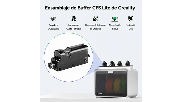 Conjunto de Búfer CFS Lite Creality | Repuesto 3D 2