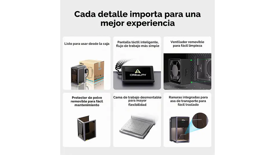 Falcon T1 UV de 5 W Ultra Violeta Creality | Grabado Láser y Cortadora Láser CNC 11