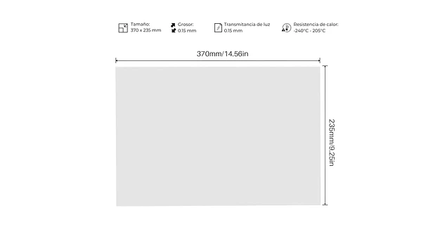 Jupiter 2 PFA FEP FILM PACK X 3 Elegoo | Rpuesto 3D 2