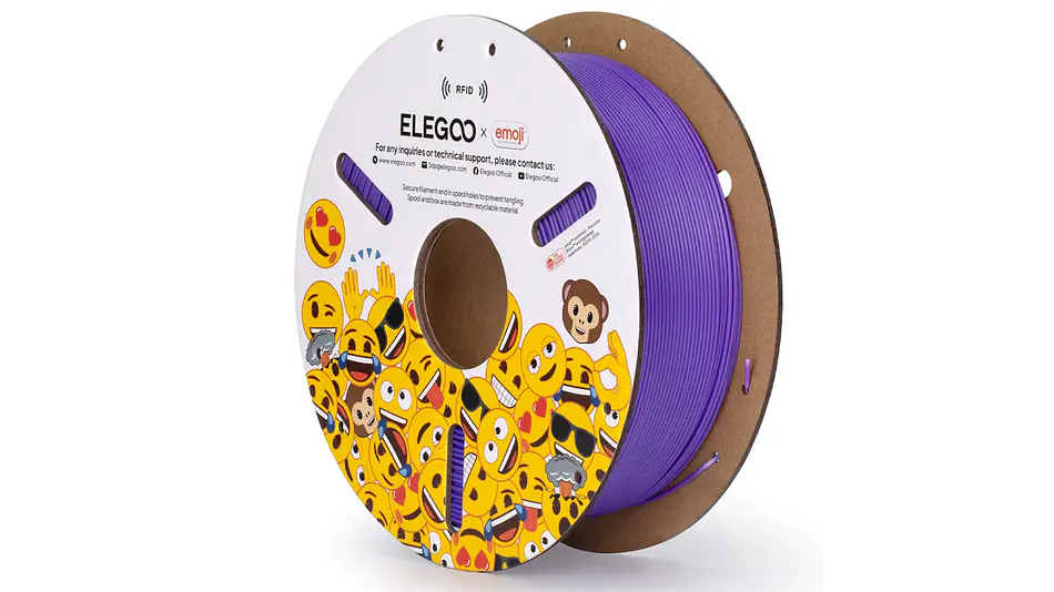 Filamento PLA Emoji RFID Morado Edición Limitada Elegoo | Filamentos  1