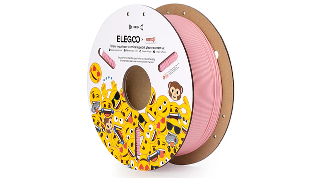 Filamento PLA Emoji RFID Rosado Edición Limitada Elegoo | Filamentos  1