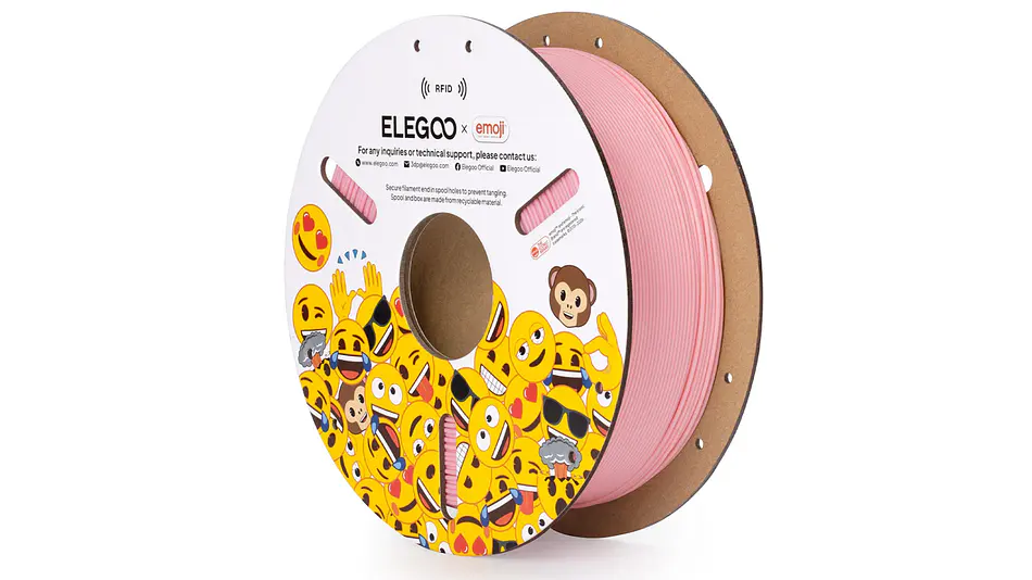 Filamento PLA Emoji RFID Rosado Edición Limitada Elegoo | Filamentos  1