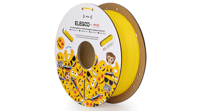 Filamento PLA Emoji RFID Amarillo Edición Limitada Elegoo | Filamentos  1