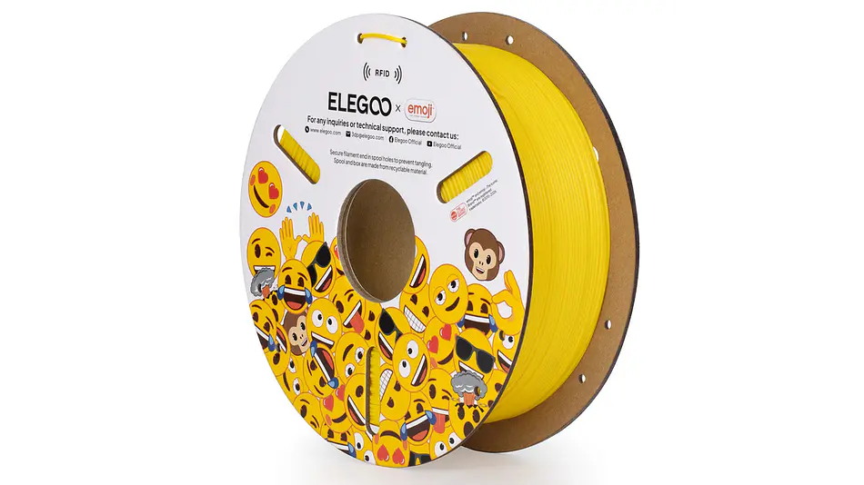 Filamento PLA Emoji RFID Amarillo Edición Limitada Elegoo | Filamentos  1