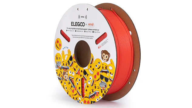 Filamento PLA Emoji RFID Rojo Edición Limitada Elegoo | Filamentos  1