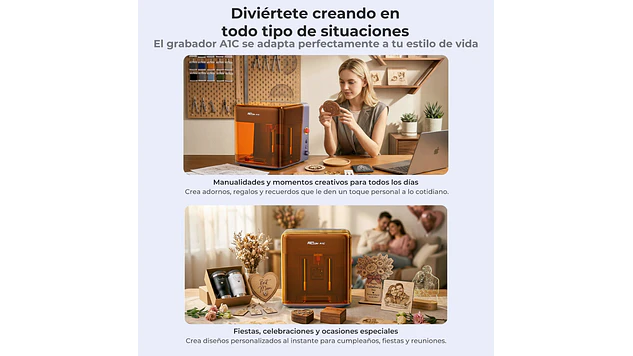 Grabador Láser Falcon A1C Diode 5W Camara Con Ia Creality | Grabador Láser 8