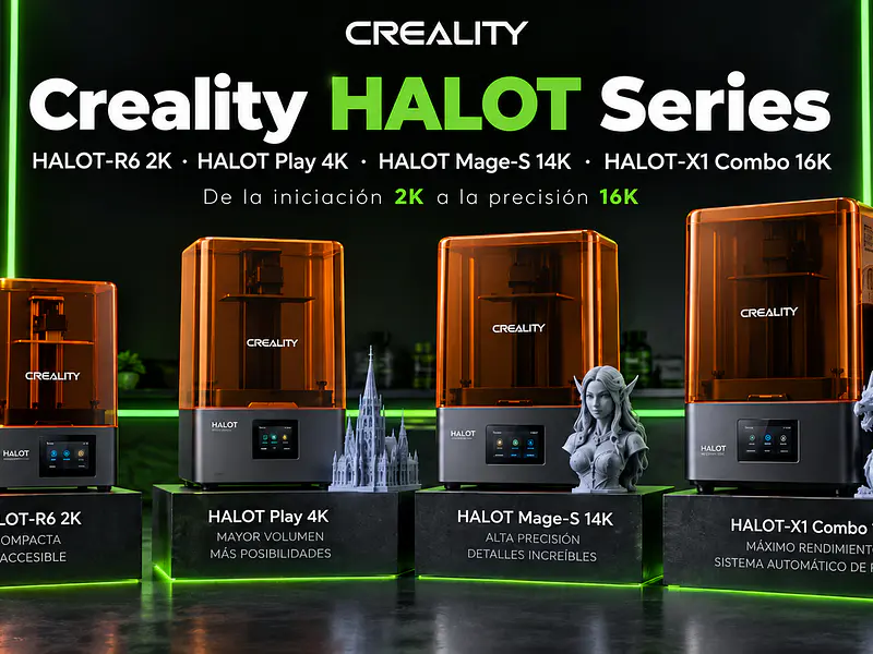 Creality HALOT Series en Chile | R6 2K vs Play 4K vs Mage-S 14K vs X1 16K | TodoToner
