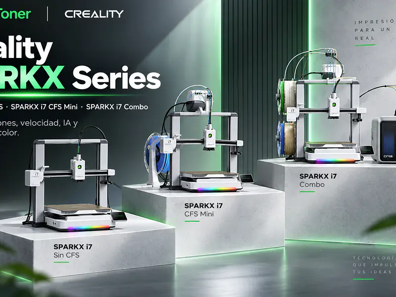 Creality SPARKX Series en Chile | SPARKX i7 Sin CFS vs CFS Mini vs Combo | TodoToner
