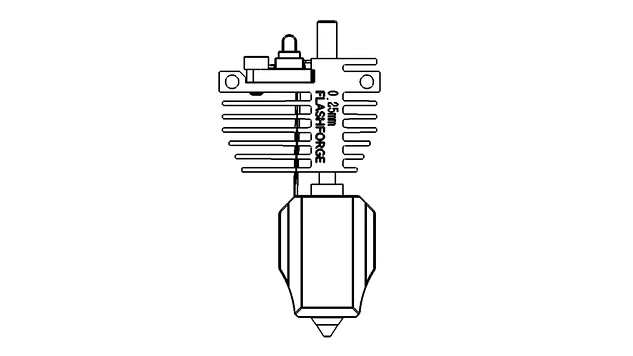 Creator 5 / Creator 5 Pro Hotend 0,25 mm Flashforge | Repuestos 3D 2