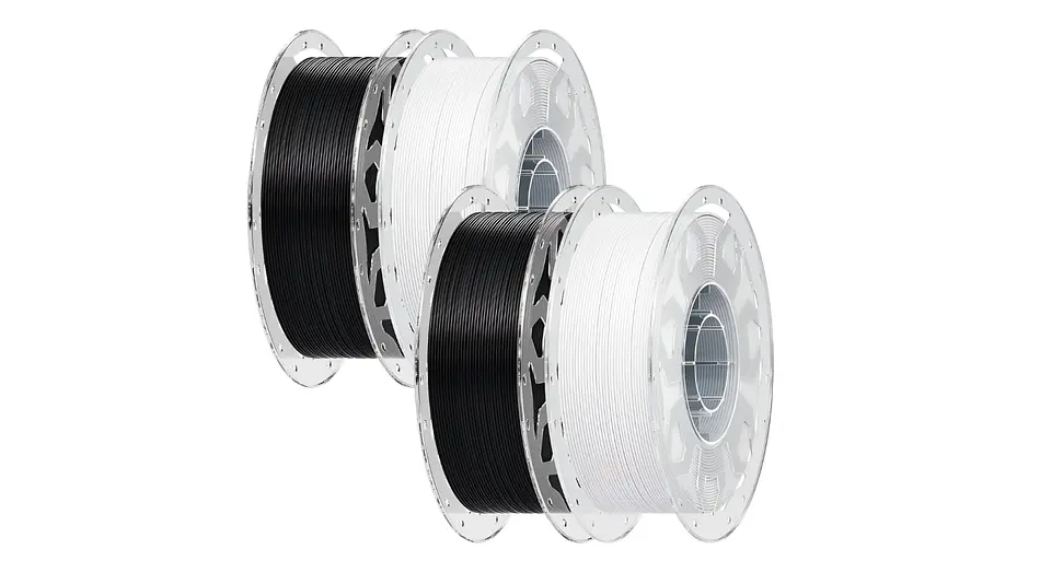 Pack X 4 Filamentos PLA  2 Negros + 2 Blancos (Pack Listo) Creality | Filamentos 1