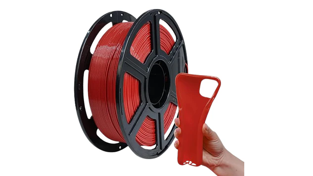 Filamento PLA Flexible Rojo 1kg Flashforge | Filamentos 1