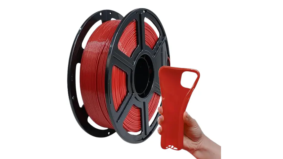 Filamento PLA Flexible Rojo 1kg Flashforge | Filamentos 1