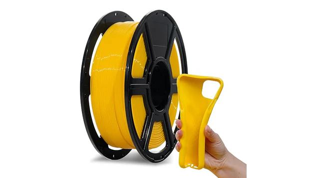Filamento PLA Flexible Amarillo 1kg Flashforge | Filamentos 1