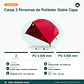 Carpa 2 Personas de Poliéster Doble Capa - Miniatura 4