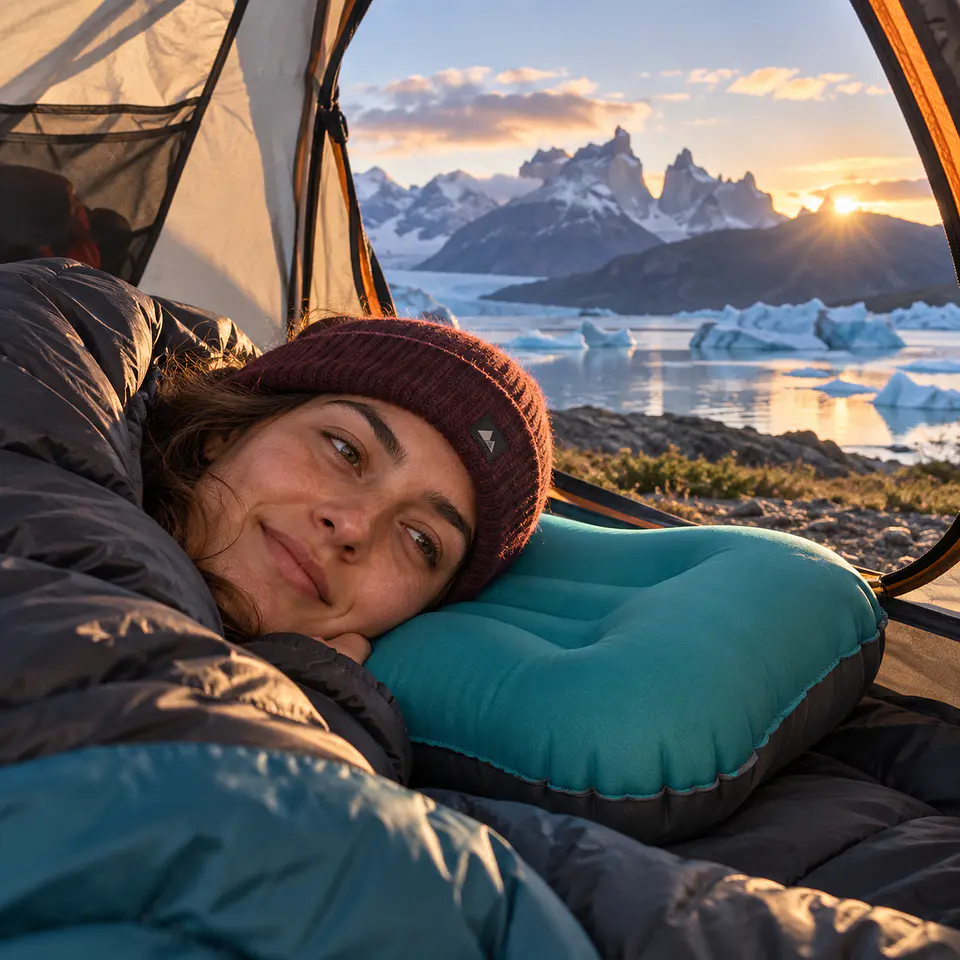 Almohada Inflable Ultraliviana para Trekking y Viajes 4