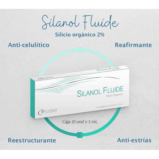 SILANOL FLUIDE Silicio Orgánico 10 ampollas x 5ml ACTIBELL 2