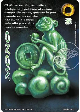 Mono (Xinnian 3 - Año del caballo)