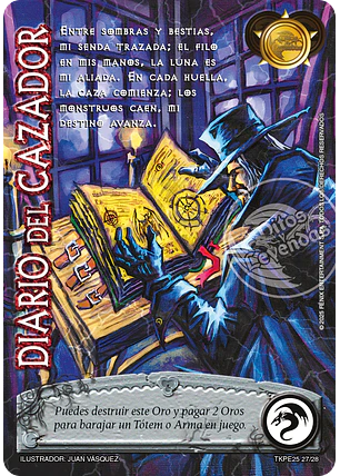 Diario del Cazador (TK25 - Honor y Ferocidad)