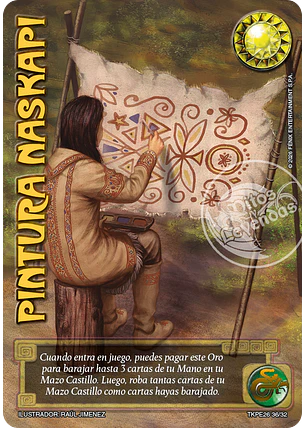 Pintura Naskapi (TKPE26 - Espíritu)