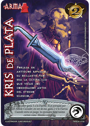 Kris de Plata (TKPE26 - Espíritu)