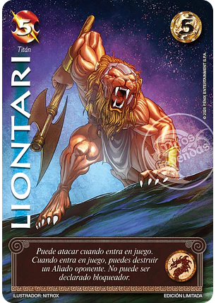 Liontari (LBPB25 - Foil lluvia premium)