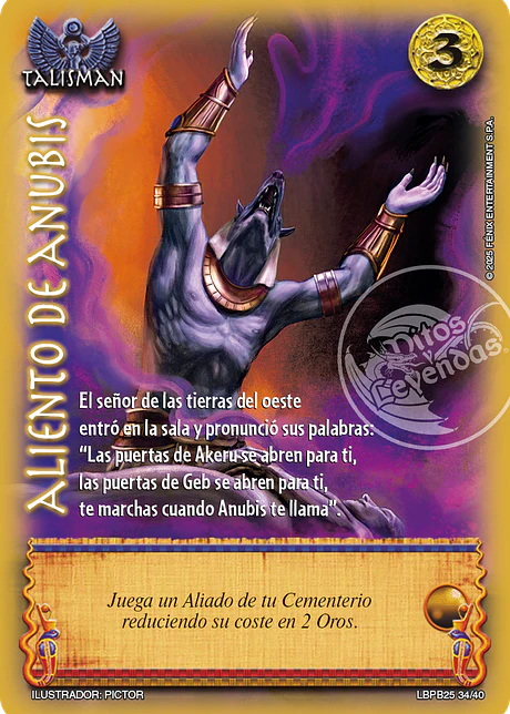Aliento De Anubis (LBPB25 - Arte Alternativo)