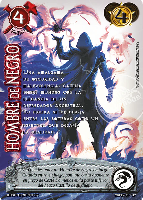 Hombre de Negro (Kit Racial Vampiro 2025)