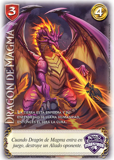 Dragón de Magma (Arte Alternativo) (Torneo Maestros Espada Sagrada)