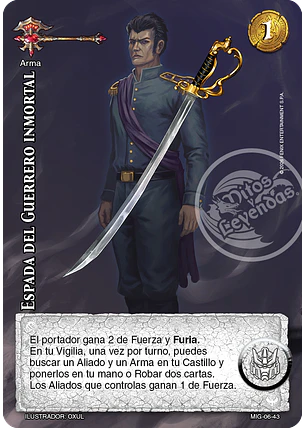 Espada del Guerrero Inmortal (Preconstruido Guerrero)