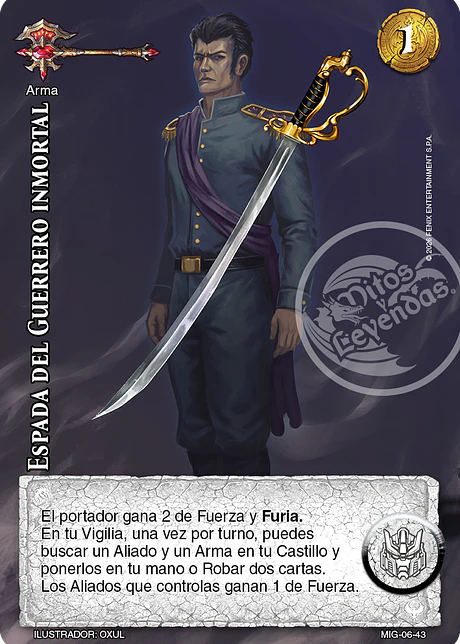Espada del Guerrero Inmortal (Preconstruido Guerrero)
