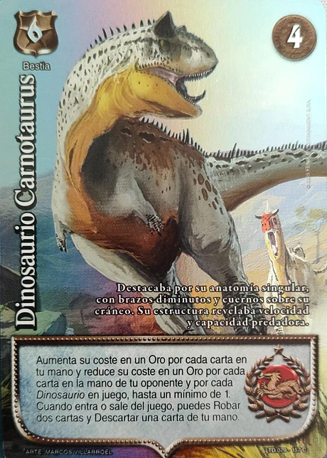 Dinosaurio Carnotaurus (LTD - Cortesana Foil)