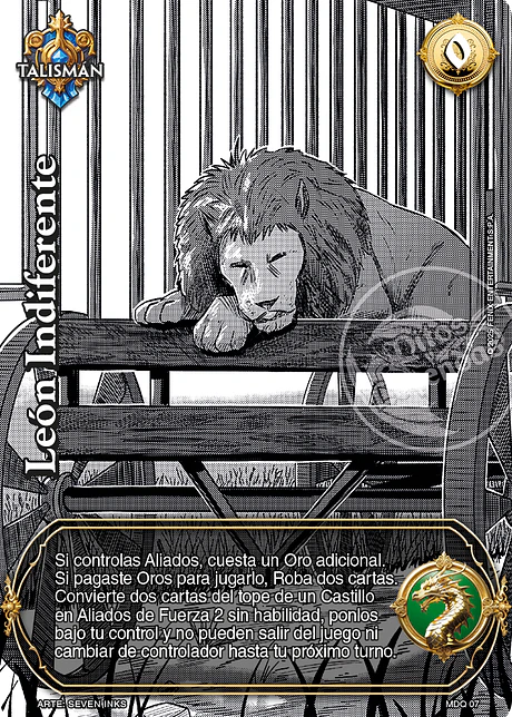 León indiferente (ONY - MDQ)