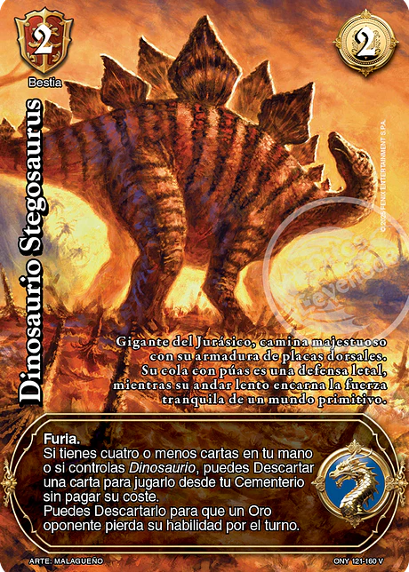 Dinosaurio Stegosaurus (ONY - VC Foil)