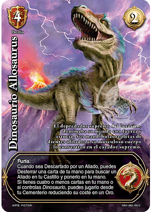 Dinosaurio Allosaurus (ONY - VC Foil)