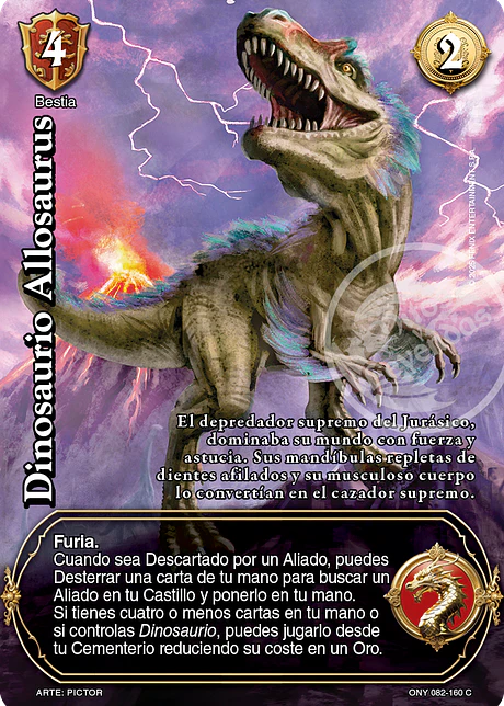 Dinosaurio Allosaurus (ONY - VC Foil)