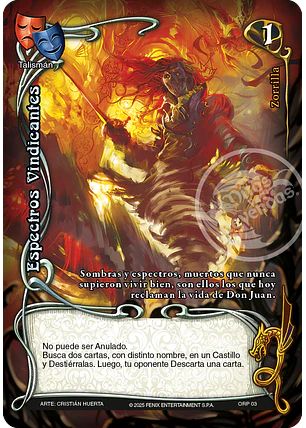 Espectros Vindicantes (ONY - Reprint)