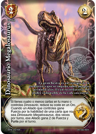 Dinosaurio Megalosaurus (ONY - Real)